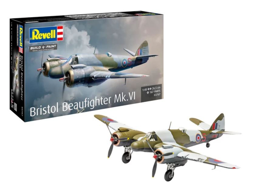 Maquette Bristol Beaufighter Mk.VI Revell 1/48 avion militaire à monter