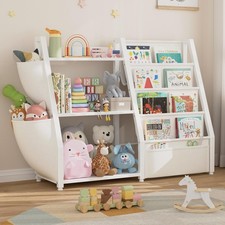 Bookshelf and Toy Storage - Toy Organizer with Book Shelf 3 Tier Floor Small ...