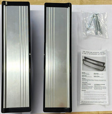 FlexiFire Firestop Metal Letterbox Slot 10/12in Silver/Black Wall Mount Kit