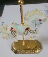 Vintage Carousel Westminster Collection Horse Figurine Jeweled Ceramic Circus