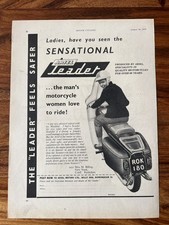 Ariel Leader 250 cc 1959 Vintage Motorcycle Advert