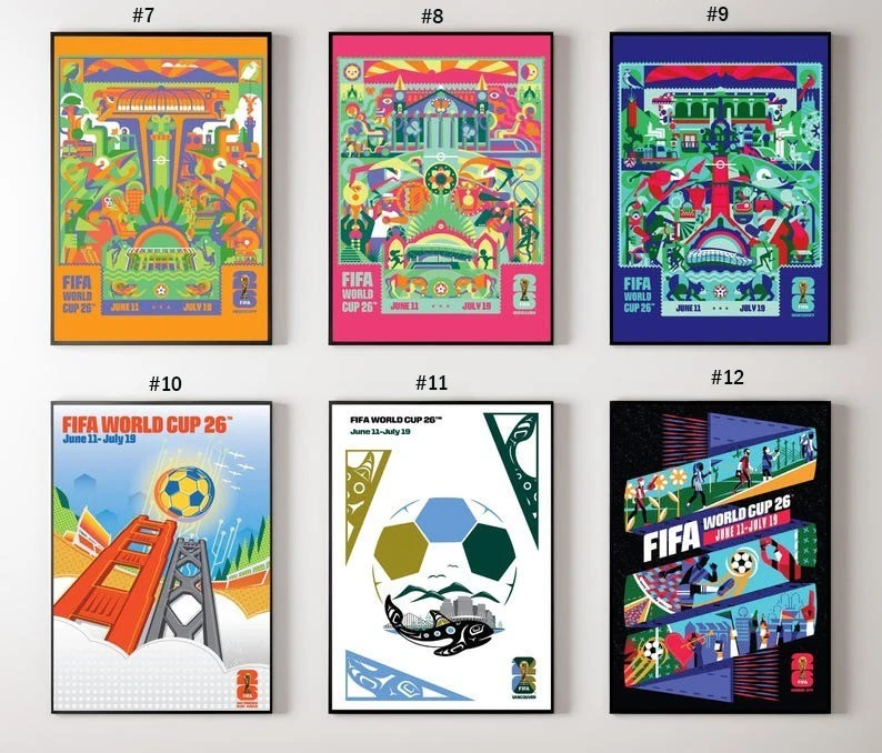 FIFA World Cup 2026 Cityscapes Poster