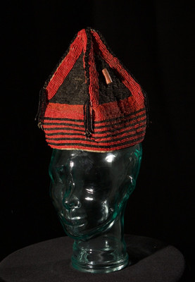 Yoruba Beaded Eshu Elegba Chief Orisha Orikogbofo Ifa Ibeji Hat Cap Corona