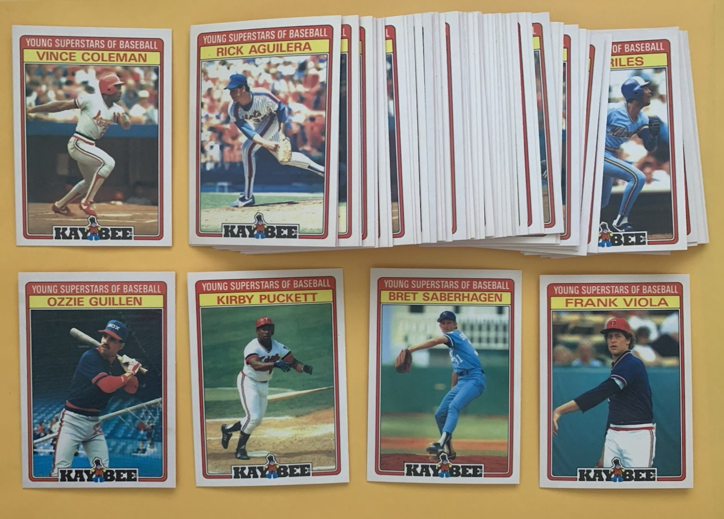 1986 Topps Kay-Bee Young Superstars SET BREAK singles #1-33