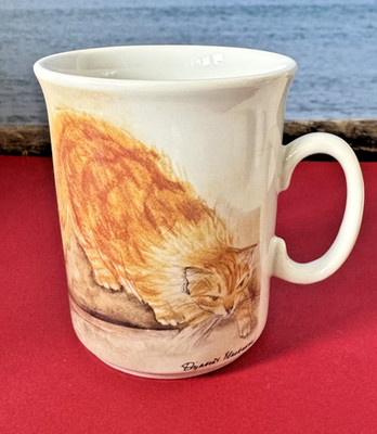 Royal Mail Cats Collection Tasse 'Chloe' Ginger Cat von Elizabeth Blackadder 1995 Q