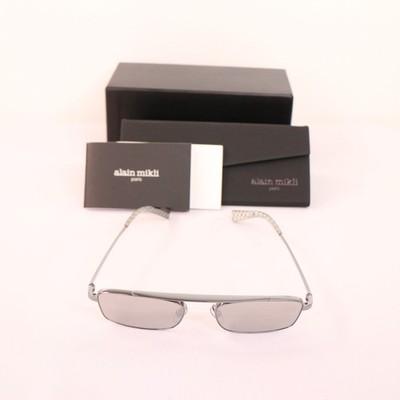 Alain Mikli Calliot A04017 005/6G 3N Gray Shield Sunglasses 54-17 145 Italy Case