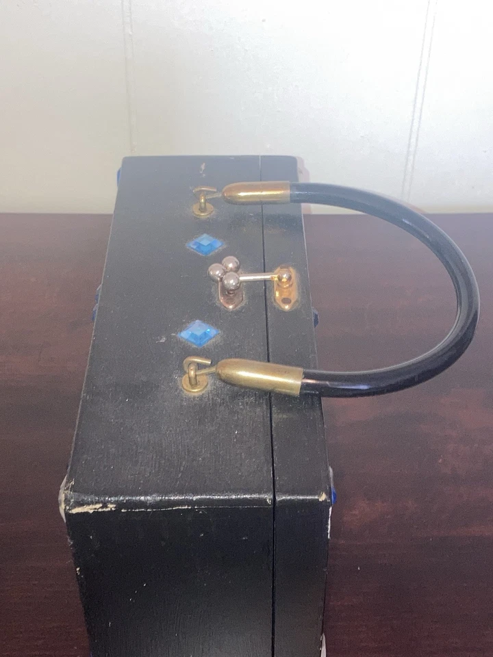 Cartera Caja Madera Enid Collins Alberto Vargas Pin Up Niñas - Bolso de Mano Vintage Varga Foto 4 de 4