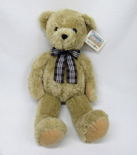 2000 Animal Alley Floppy Teddy Bear Stuffed Plush 21" Brown Bow