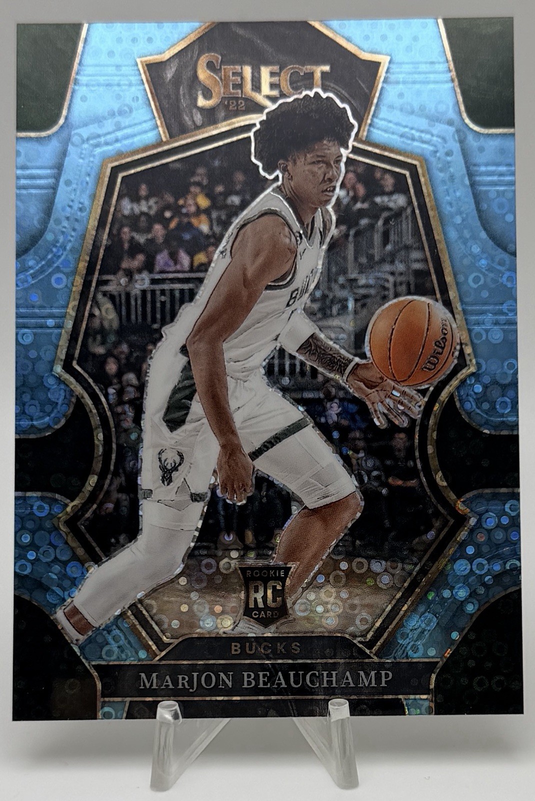 MarJon Beauchamp 2022-23 Panini Select Premier Level Rookie Blue Disco /99 #179