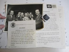 CBS TV photo 1954 MORNING Show Walter Cronkite Bil Cora Baird puppet Collingwood