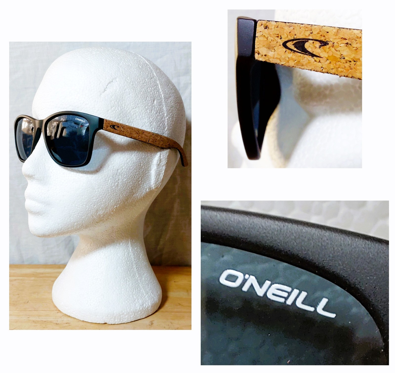Genuine O'Niell Men's Women's Ons-Corkie Polarized Sunglasses Black/ Cork rrp£70