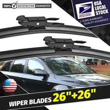 Pinch Tab Automotive Replace Front Wiper Blades 26"+26" For Audi Accessories