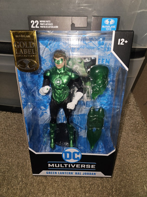 Mcfarlane Toys DC Multiverse Gold Label Green Lantern Hal Jordan 7'' Figure NIB 