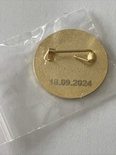 Brighton Aslef 2022-2024 Dispute Badge Railway red version with date on the back