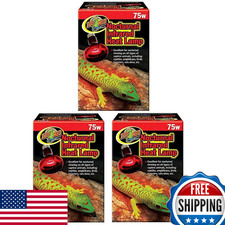 Zoo Med Nocturnal Infrared Heat Lamp 75 Watts - Pack of 3