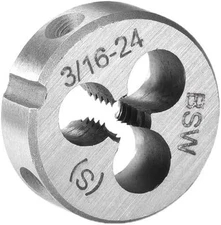 3/16-24 BSW round Die, Machine Thread Right Hand Threading Die, Alloy St