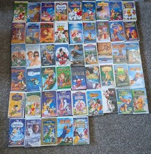 Walt Disney Movies Black Diamond, Masterpiece Etc Home Videos Lot of 50 VHS