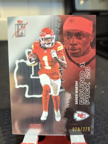 2025 Topps Signature Class Football Silver Refractor Xavier Worthy #28