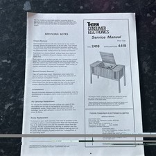 HMV 2418 marconiphone 4418 manuale di servizio Thorn elettronica di consumo