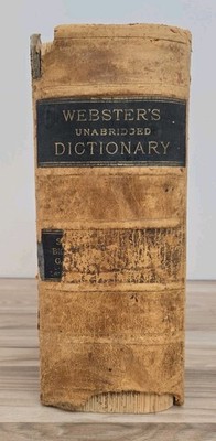 1892 Webster's Unabridged Dictionary - Leatherbound w/ Illus. SEE PHOTOS