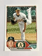 JP Sears 2023 Topps Holiday # H133 Oakland Athletics