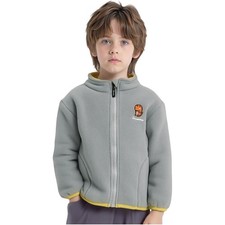 Boys Jacket Holidays Outerwear Zip Up Coats Workout Toddler Casual Stand Collar