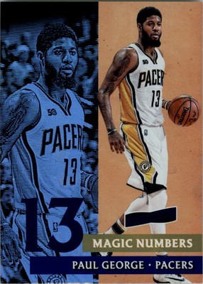 2016-17 Panini Aficionado Magic Numbers #10 Paul George - BSK