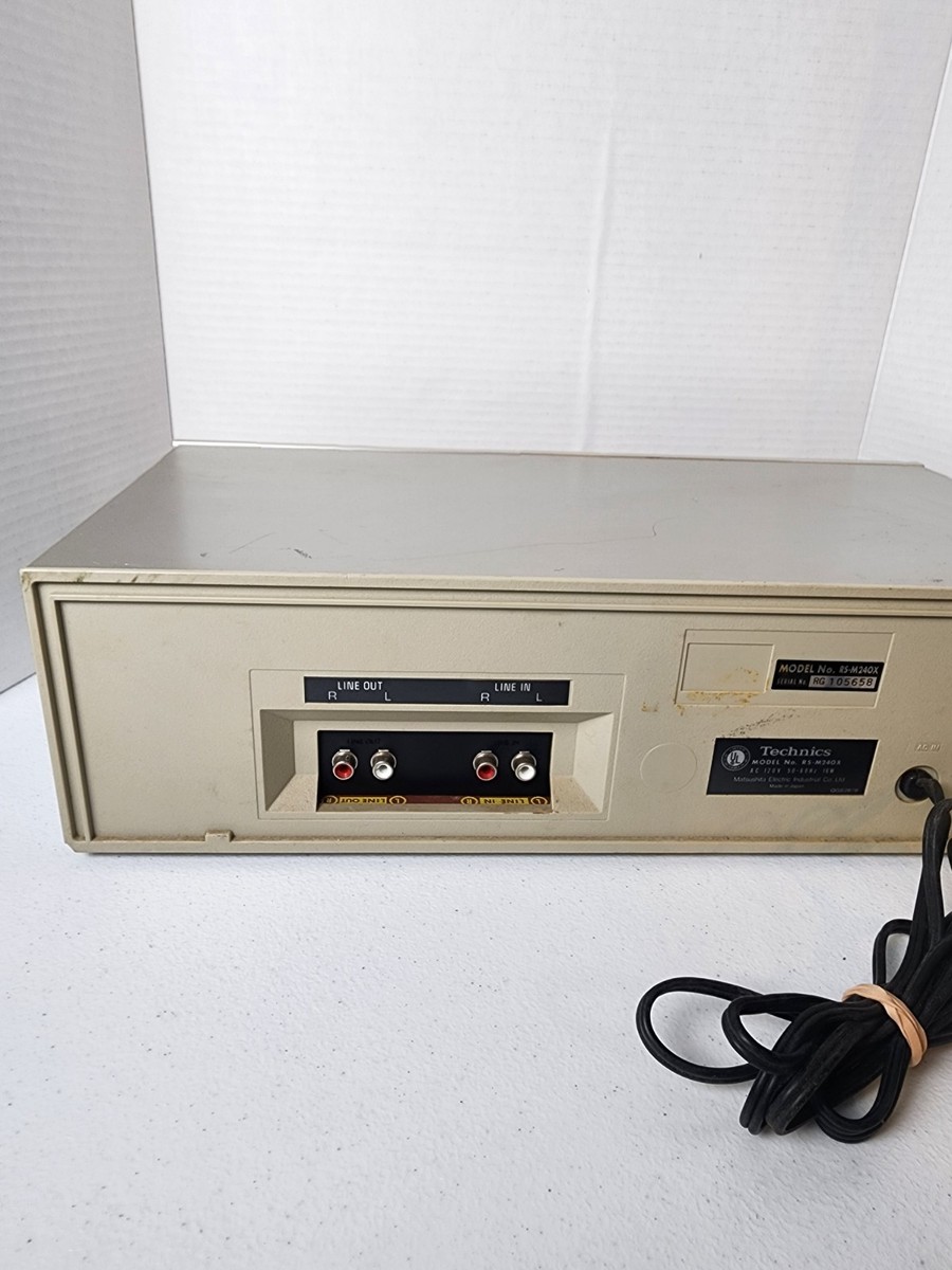 Technics RS-M240X dbx cassette tape player/recorder Not Fully