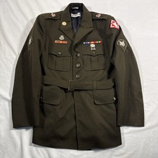 Vintage Flying Cross Made In USA Military Blazer Coat Medals Awards 42 S-A