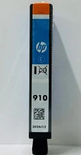 New Genuine HP 910 Cyan Ink Cartridges Exp. 2026/2027
