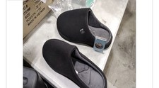 RockDove Women's Two-Tone Memory Foam Slippers Black/Gray US 13 Slip-On