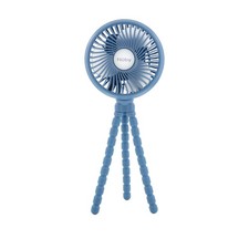 Nuby Stroller Fan with Adjustable Legs - 3-Speed Portable for Small, Blue