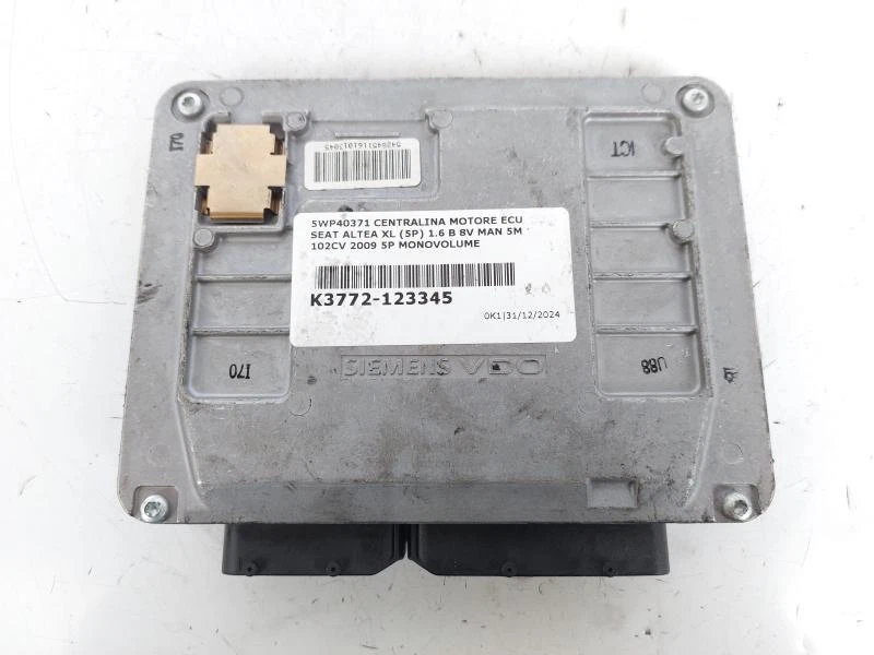 5WP40371 CENTRALINA MOTORE ECU SEAT ALTEA XL (5P) 1.6 B 8V MAN 5M 102CV 2009 5P  - Immagine 3 di 4