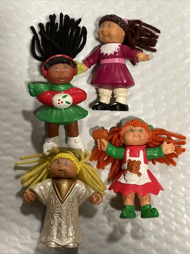 Cabbage Patch Kids Vintage Mcdonalds Mini Doll Figures 1992 CPK Lot of (4)