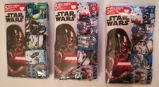 STAR WARS Boy Underwear, 5 pc, Briefs, Size 4/ 6, Cotton