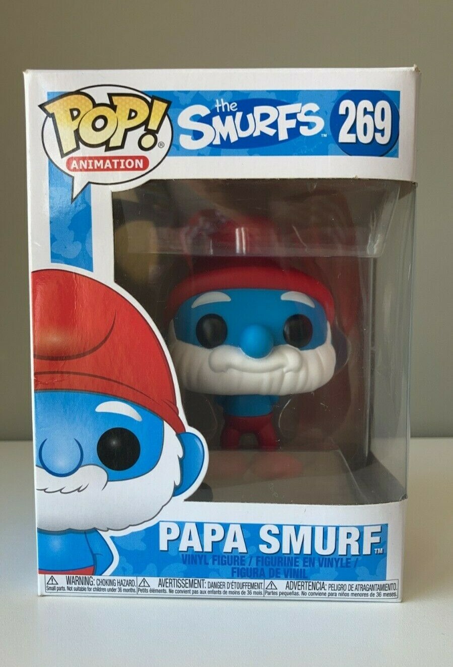 Funko Pop! Bobblehead Coleccionable Papa Smurf 269 The Smurfs *Raro Y Abovedado*