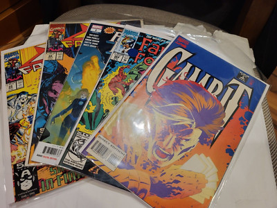Lot of 5 Assorted Marvel Comics. X-Factor, Fantastic Four & Gambit