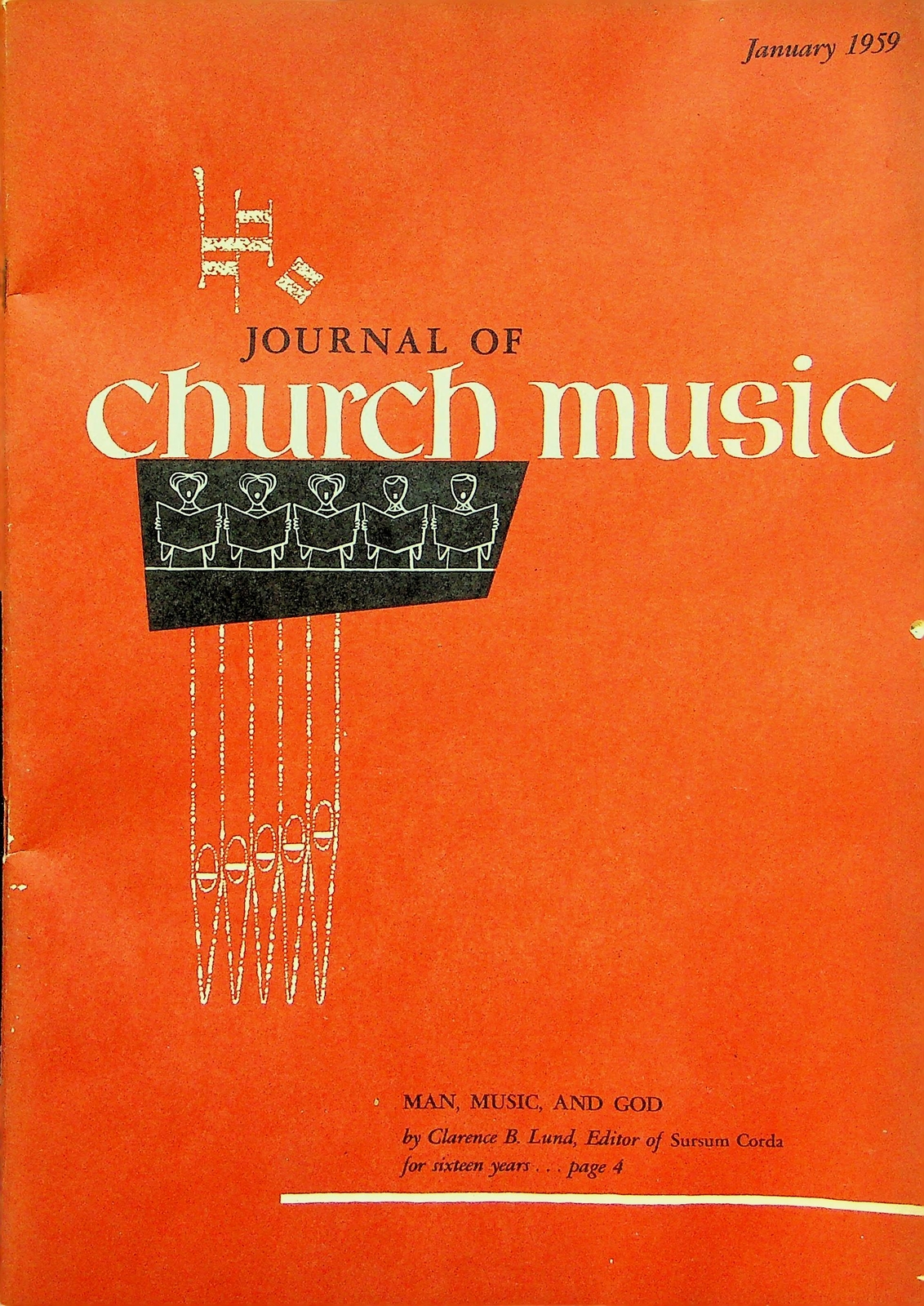 Church Music Magazine Jan 1959 - Man Music & God Music for Lent-image