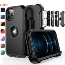 For iPhone 12 Pro Max 11 XR XS MAX Shockproof Case Rugged Hard Cover Belt Clip