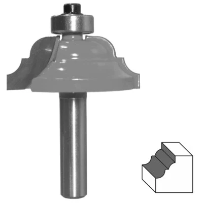 REXXER HM Fräser Schaft 8 mm (Profilfräser) Radius 4,76 mm Ø 39,3 mm zweischneidig
