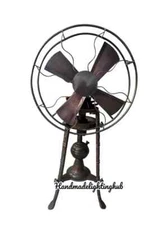 Stirling Engin Steampunk Floor Fan Kerosene or Spirit-Powered Functional Air Fan