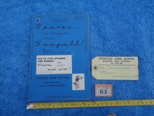 British Seagull Outboard Motor, February 1971 Owners Spares Book FP636C1 LOT #63