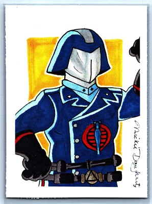 Cobra Commander GI Joe Sketch Card Nickie Fan Art