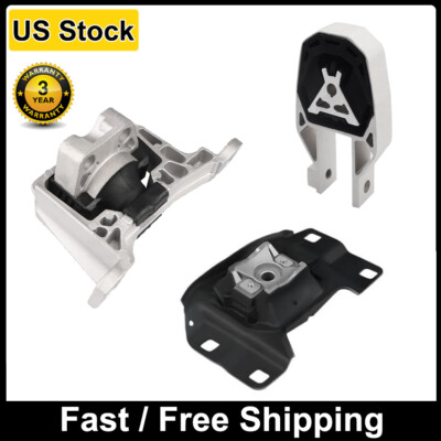 Set (3) Engine Mount Kit A5520 For 2013-2018 Ford Focus 2.0L L4 Automatic trans.