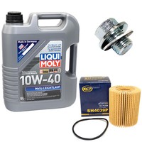 MotoröL ÖLfilter SH4039P 10W40 5Liter + ÖLablassschraube FüR Lexus Toyota Coroll