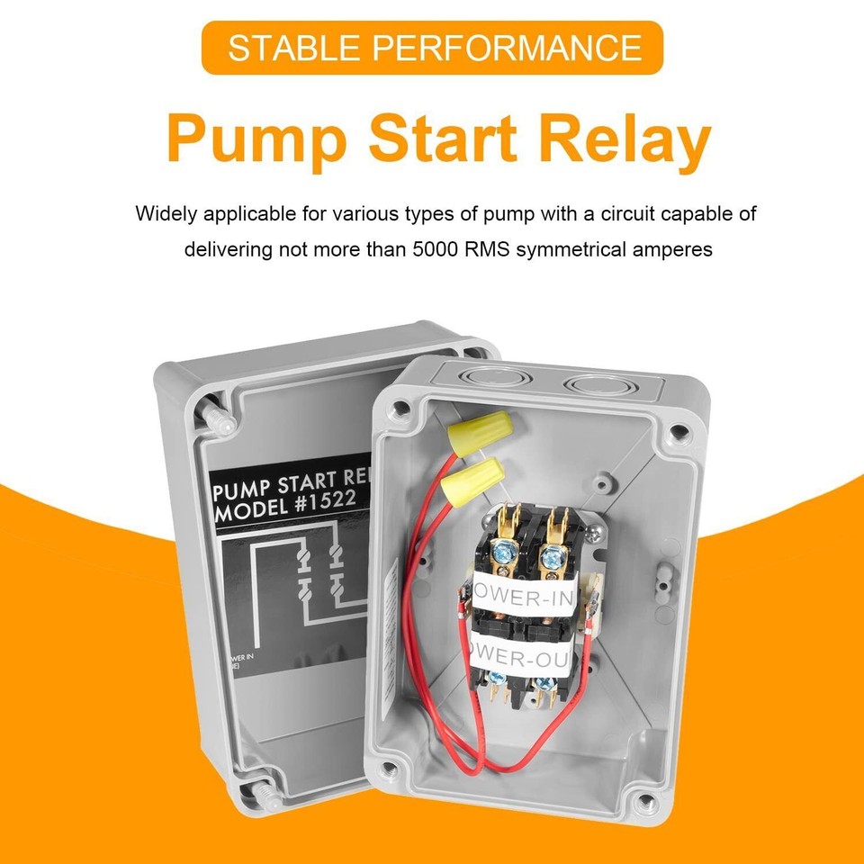1522 Pump Start Relay for Irrigation Systems with Housing 24 VAC 60Hz