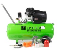 Zipper Druckluft Kompressor ZI-COM100-2V5 2-Zylinder V-Aggregat |Max Druck 8 Bar