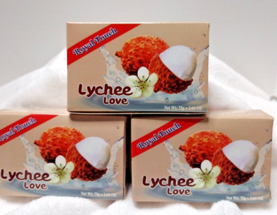 Royal Touch Lychee Love Soap 2.64 oz (3 Bars)