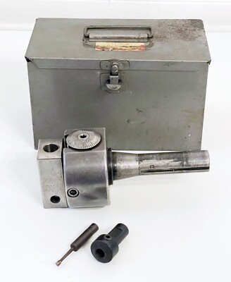 BRIDGEPORT No. 2 Boring Head R8 Shank W/ Storage Case 5/8'' Holes USA #2