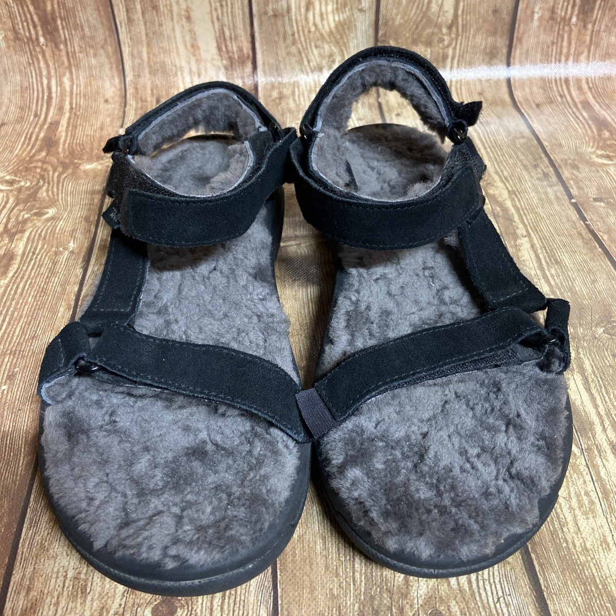 Shearling Teva Mens Hurricane Teva Shearling Sandal Hurricane Gray